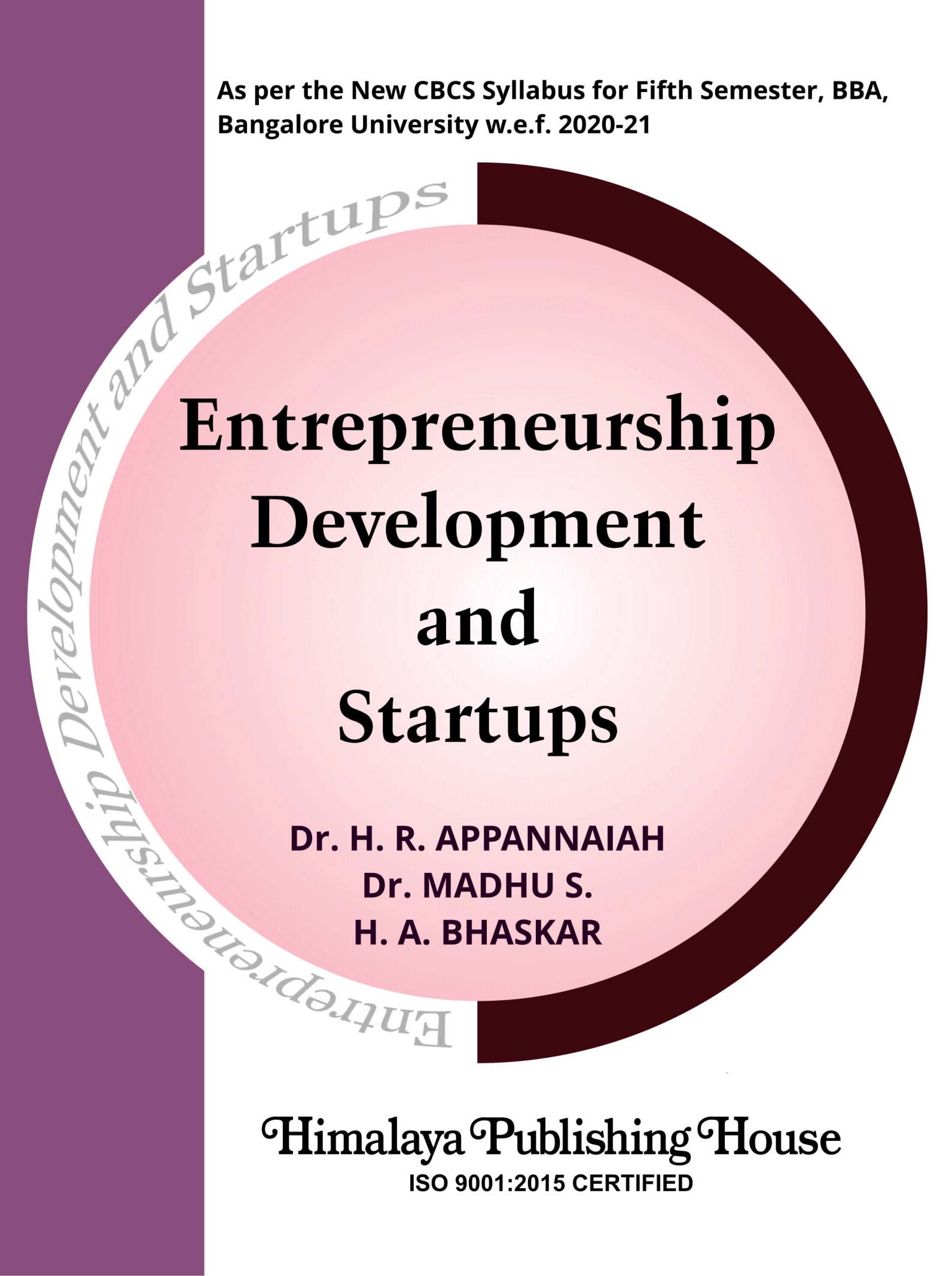 Entrepreneurship Development and Startups