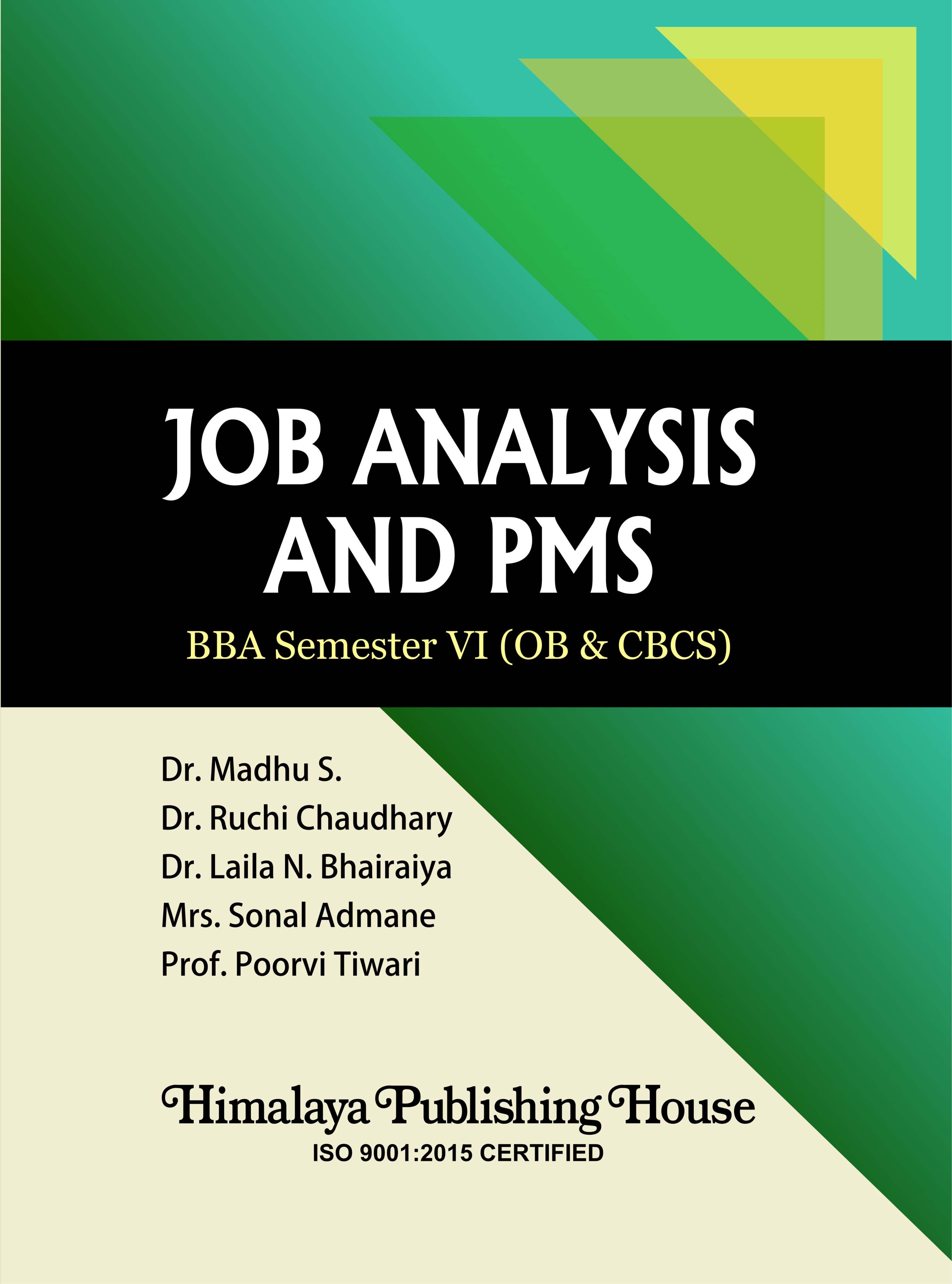 Job Analysis and PMS